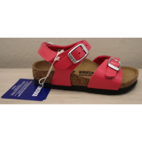 Birkenstock Kids 1029517 Girl's EUR 25 US 7 Patent Fuchsia Tulip Rio AS Sandals - Picture 7 of 16